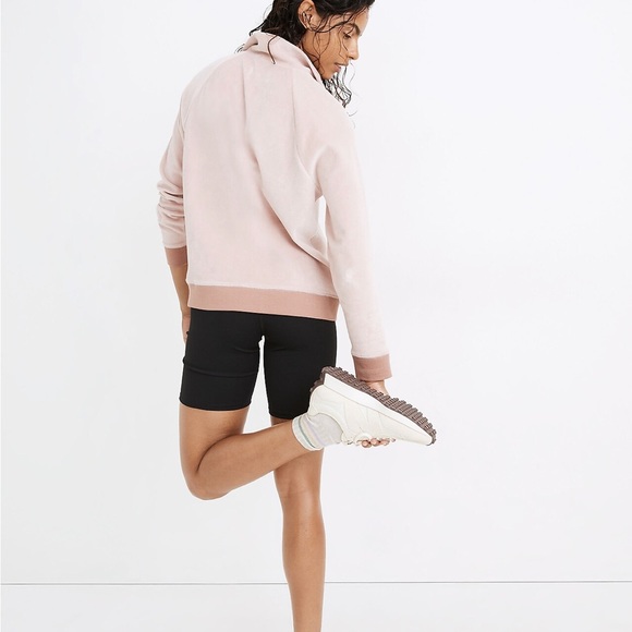 Madewell MWL velour half-zip sweatshirt - Picture 8 of 9